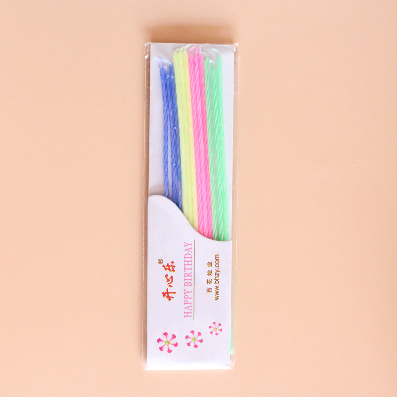 Hộp 45 Vỉ Nến Tăm Sinh Nhật 12cm (12 Cây/Vỉ) | Nến Trang Trí Bánh Kem