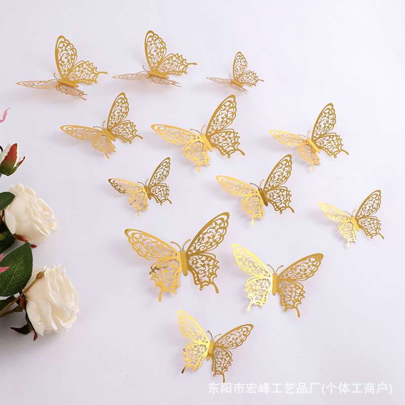 Bướm 3D/ Vàng