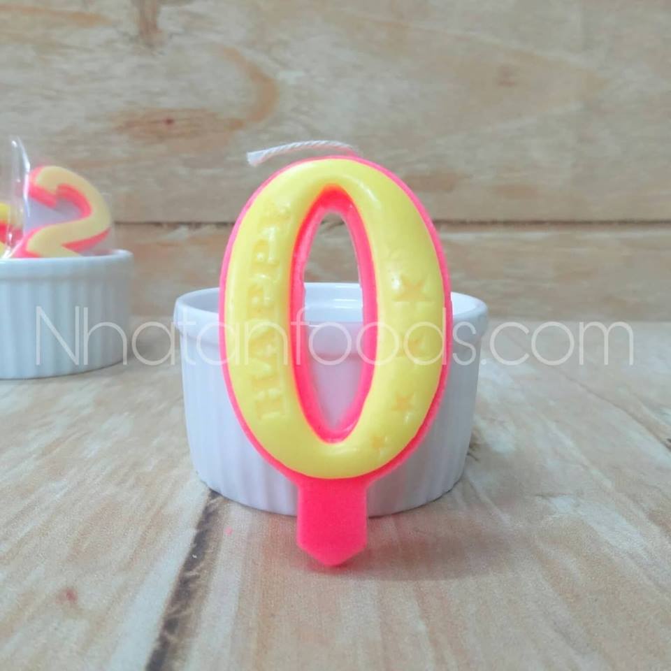 Nến Số Sinh Nhật 0-9 Trang Trí Bánh Kem | Hộp 20 Số