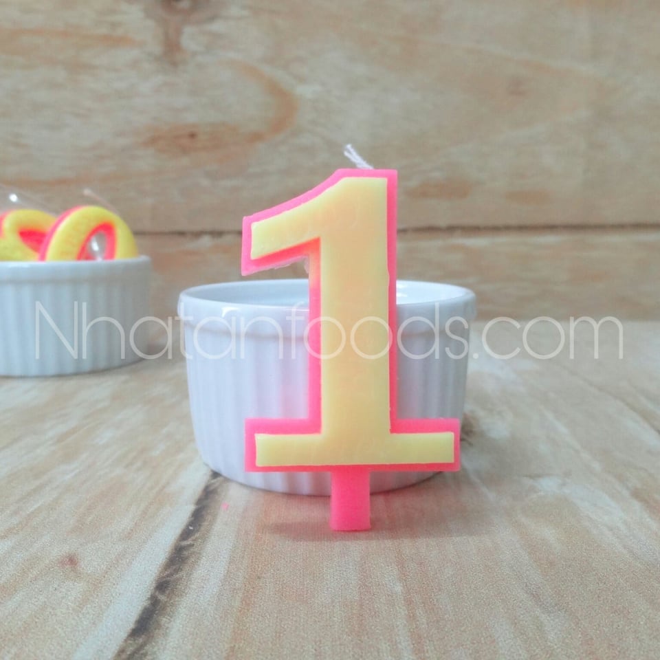 Nến Số Sinh Nhật 0-9 Trang Trí Bánh Kem | Hộp 20 Số