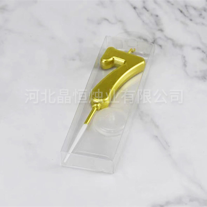 Nến Số Nhũ Vàng Mini 0-9 Trang Trí Bánh Kem | 1 Vỉ 1 Số