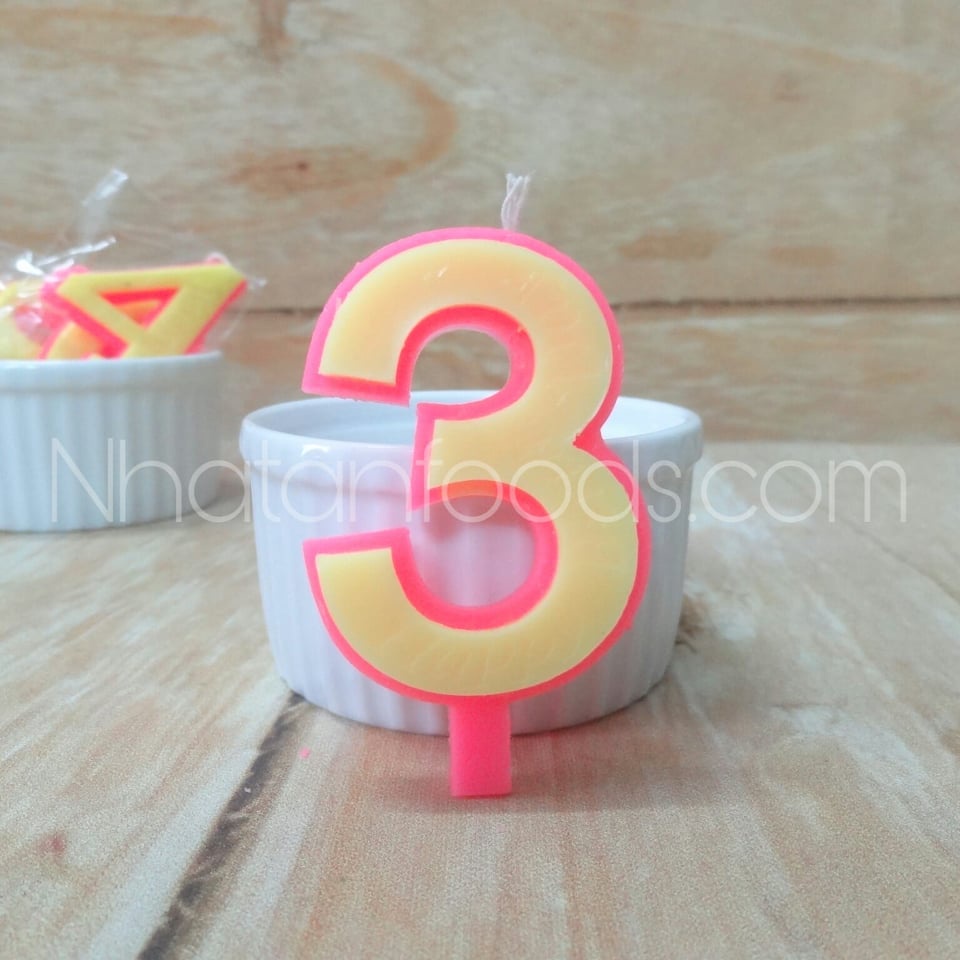 Nến Số Sinh Nhật 0-9 Trang Trí Bánh Kem | Hộp 20 Số