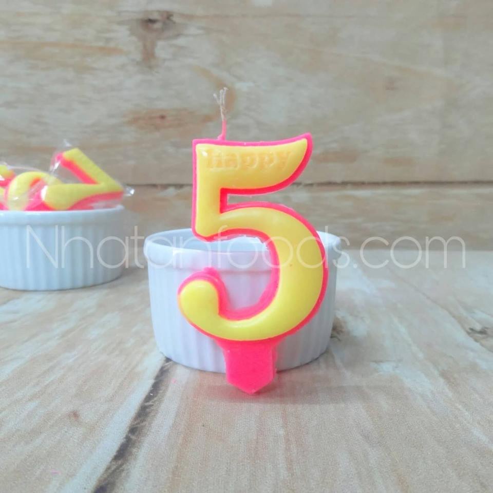 Nến Số Sinh Nhật 0-9 Trang Trí Bánh Kem | Hộp 20 Số
