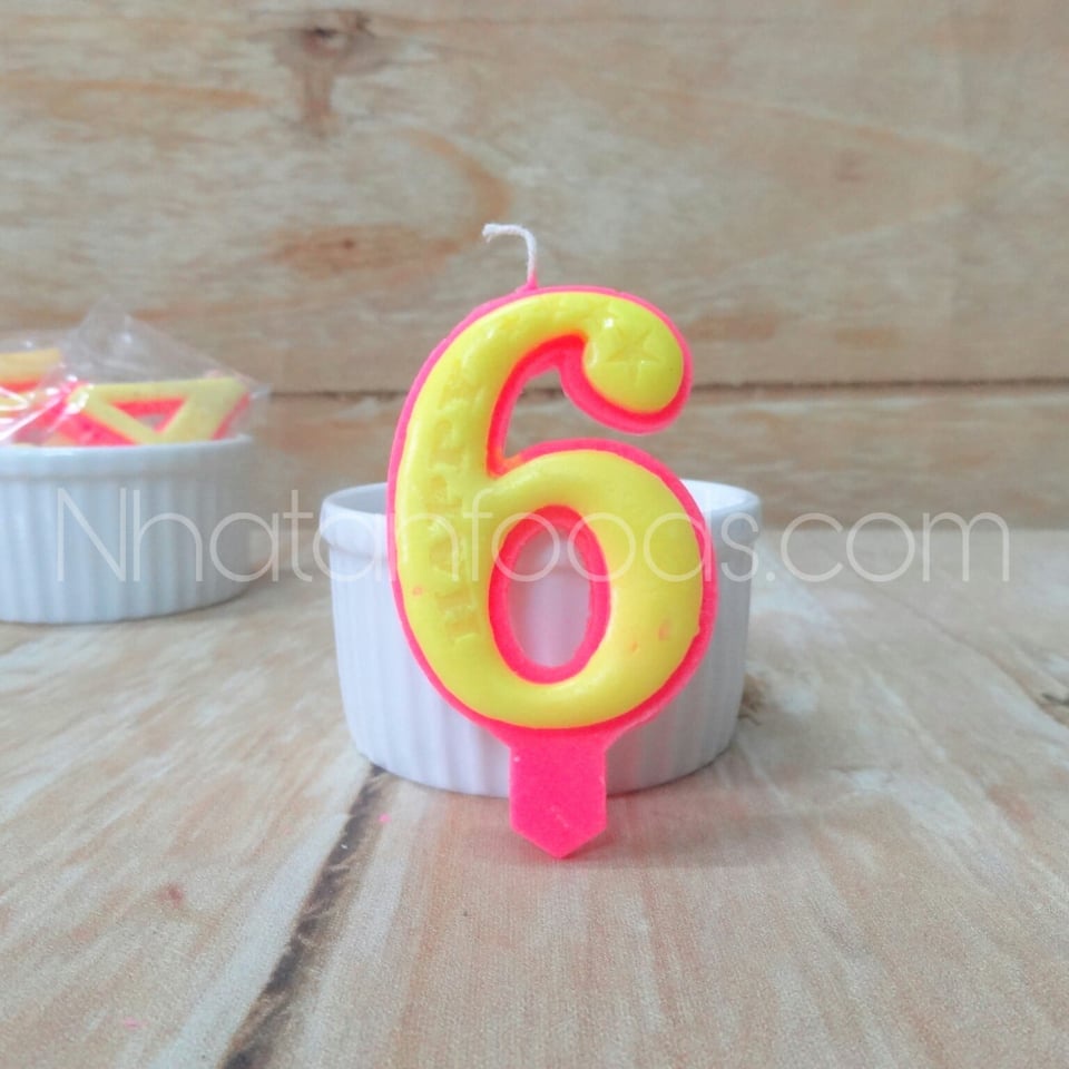 Nến Số Sinh Nhật 0-9 Trang Trí Bánh Kem | Hộp 20 Số