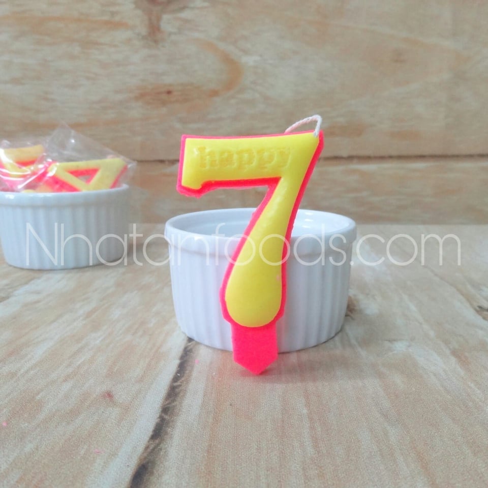 Nến Số Sinh Nhật 0-9 Trang Trí Bánh Kem | Hộp 20 Số