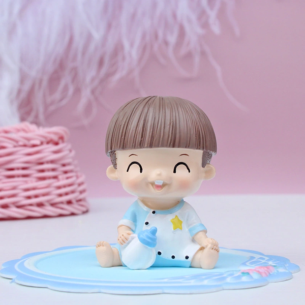Mô Hình Em Bé Chibi Mini Trang Trí Bánh Kem