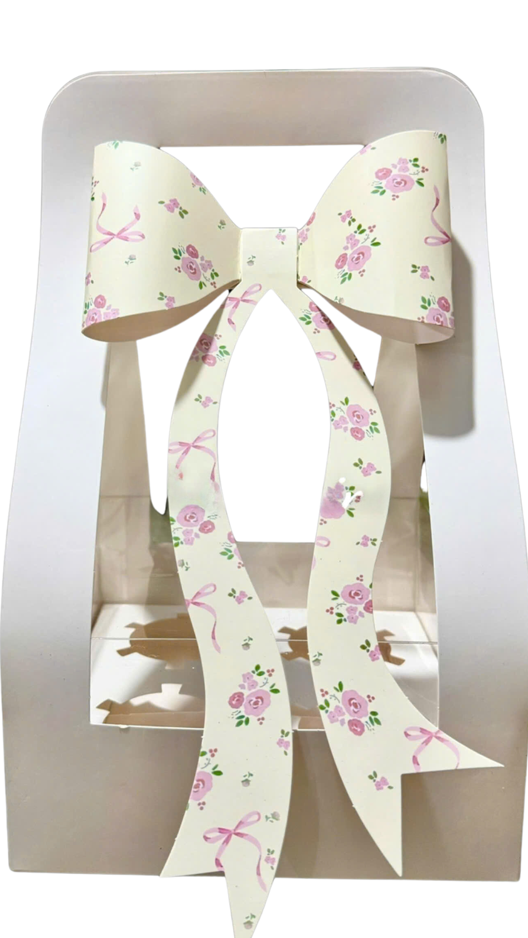 Hộp Nơ Xách/ Trắng