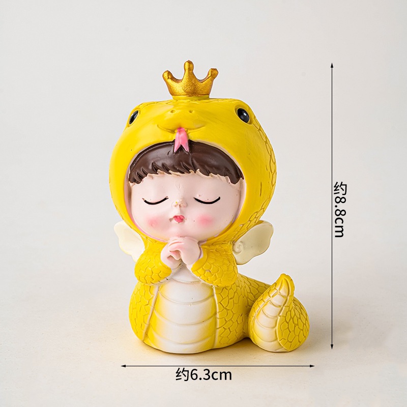 Mô Hình Bé Hóa Trang Con Vật Mini Trang Trí Bánh Kem