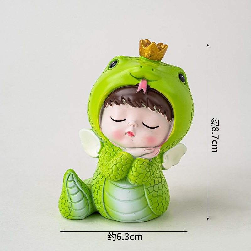 Mô Hình Bé Hóa Trang Con Vật Mini Trang Trí Bánh Kem