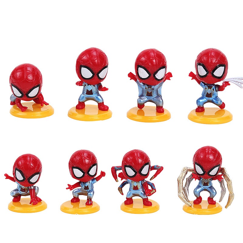 Mô Hình Người Nhện Spider-Man Mini Trang Trí Bánh Kem