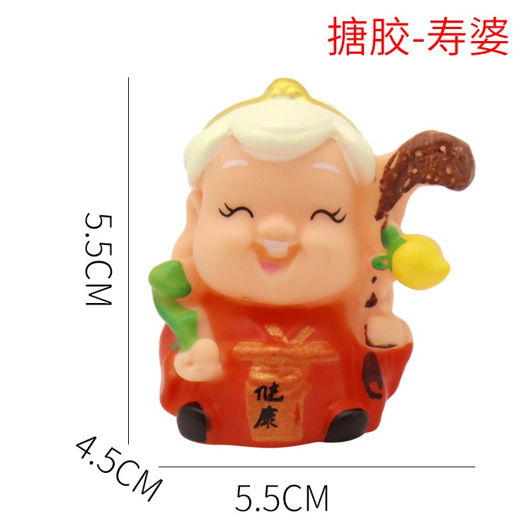 Mô Hình Thần Tài – Tài Lộc Mini Trang Trí Bánh Kem