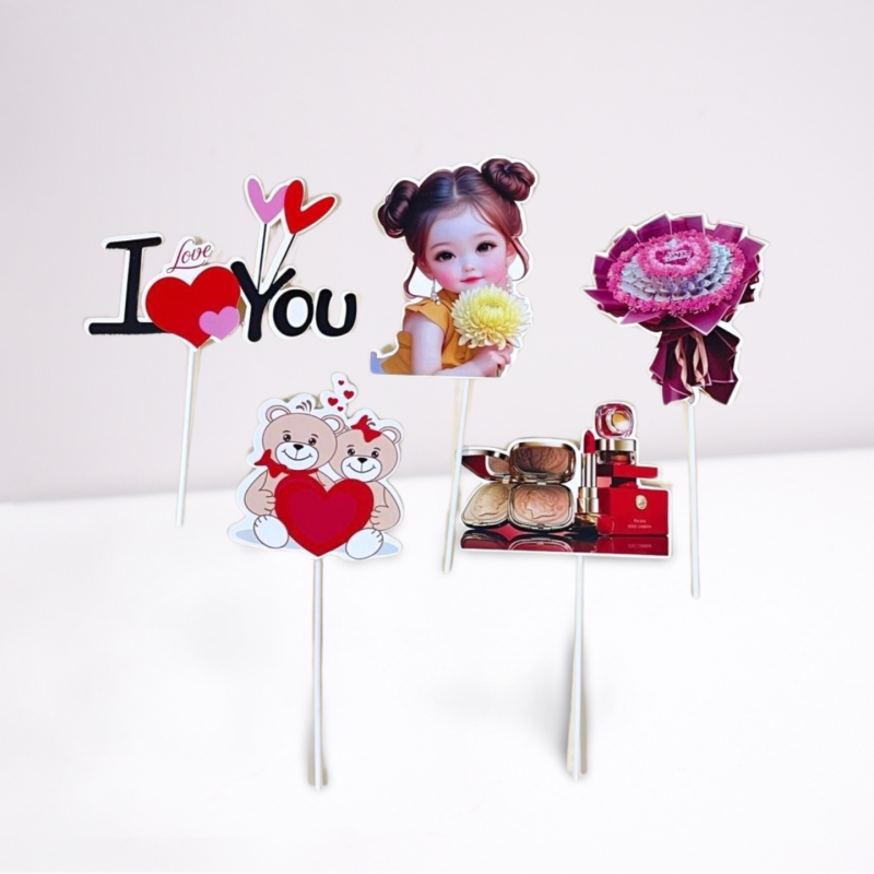 Set giấy: Bé gái I♥U