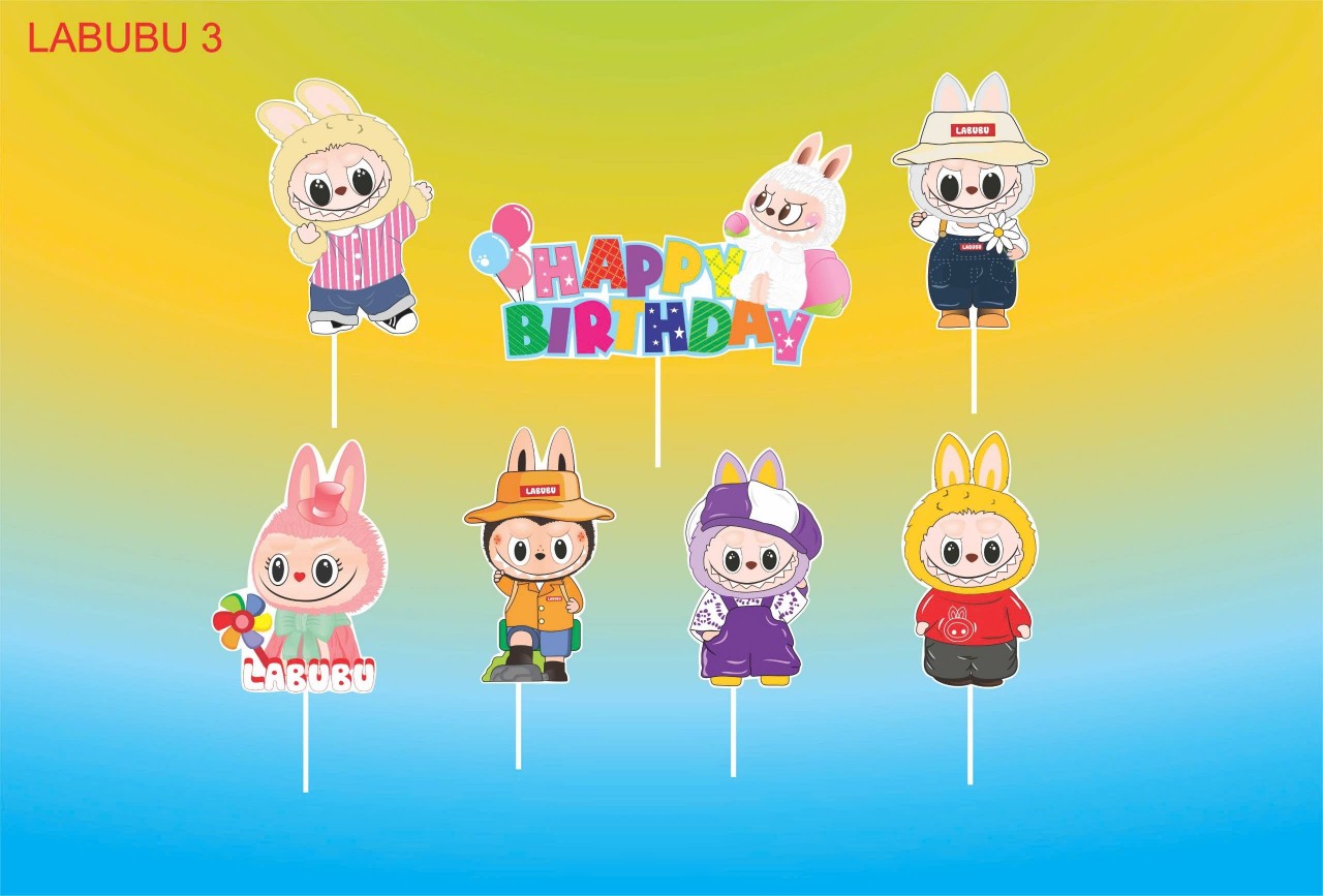 Set giấy LABUBU: 3