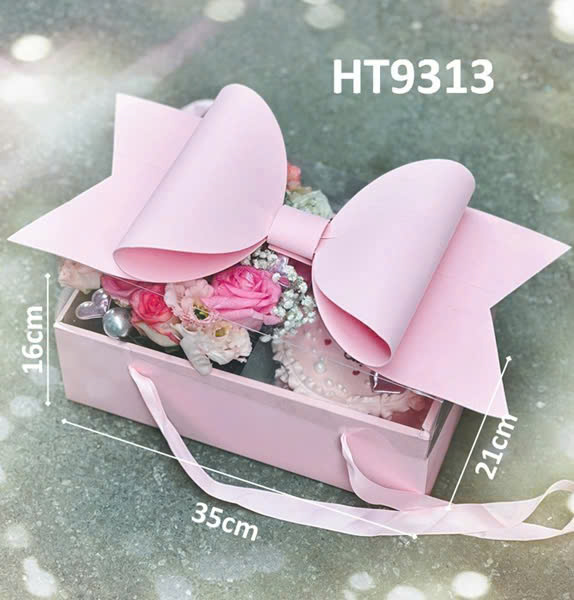 Hộp Nơ Xốp/ Hồng - 5H