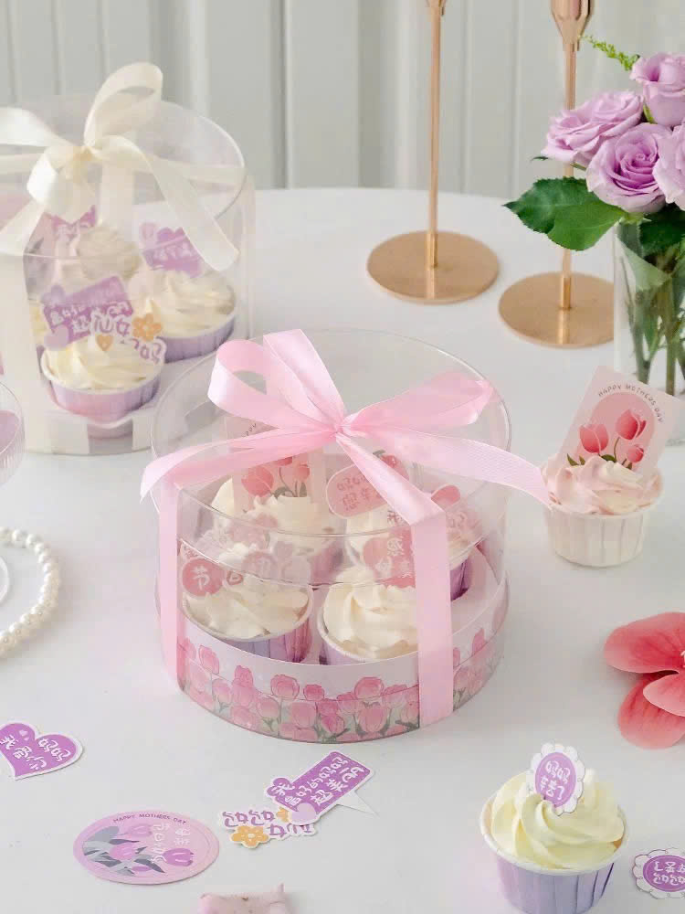 Hộp mica Cupcake 4 lỗ