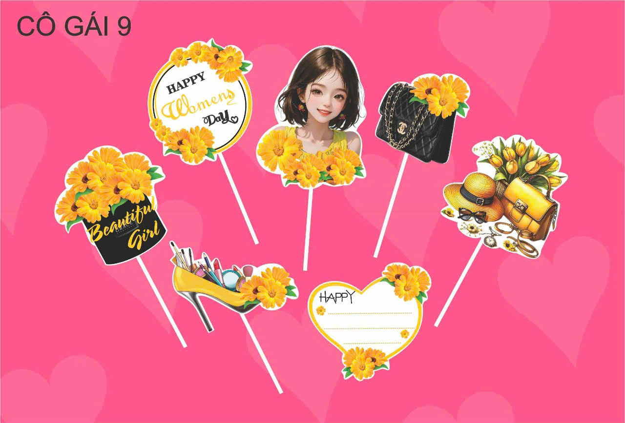 Set giấy: WOMEN DAY 5