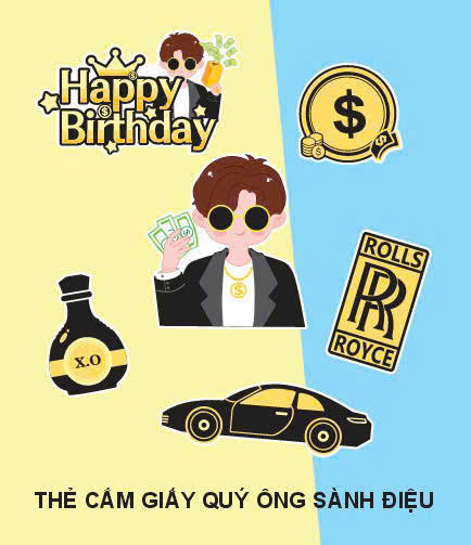 Set giấy chủ đề Nam Trung Niên