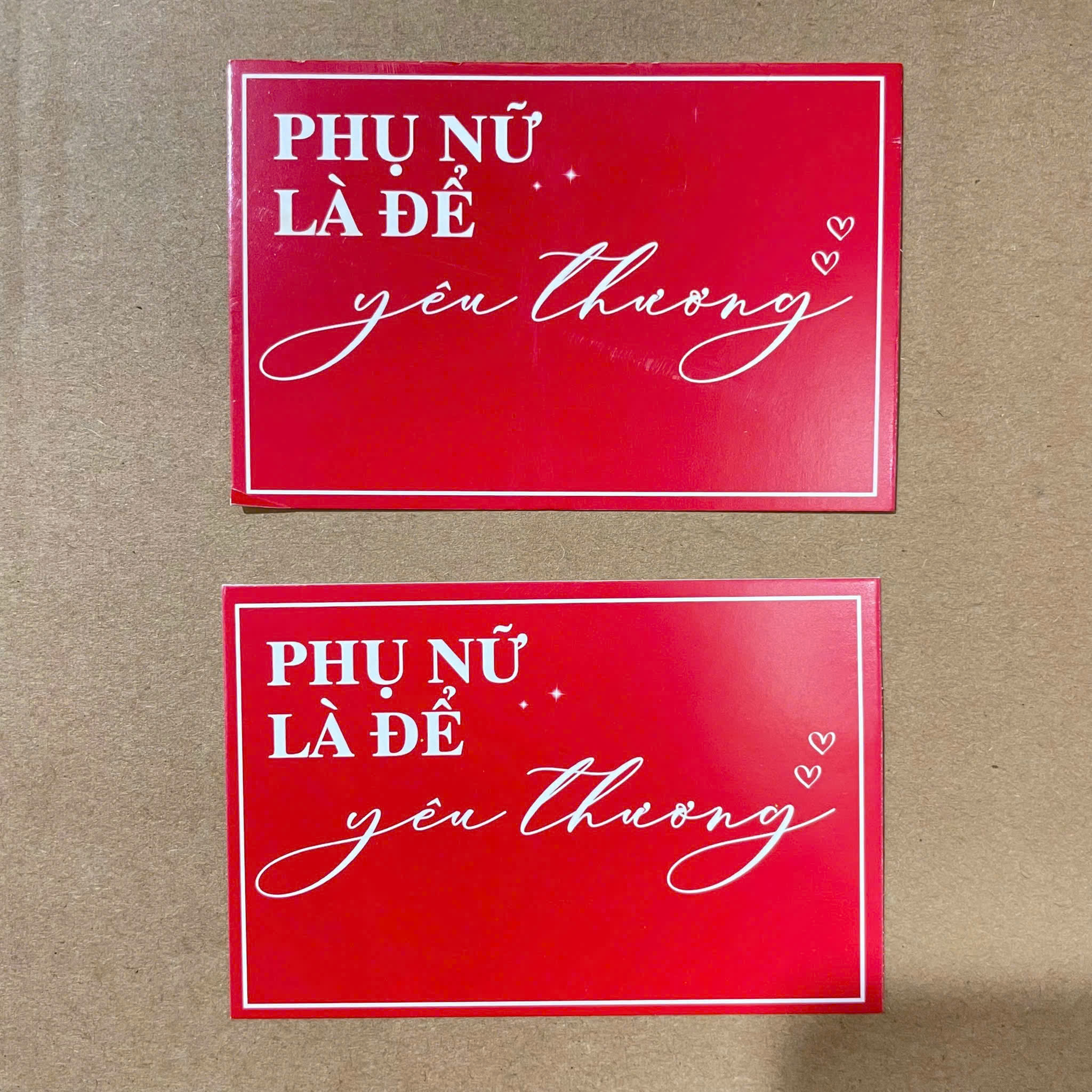Tem Thiệp 20-10 ( Xấp 50 chiếc)