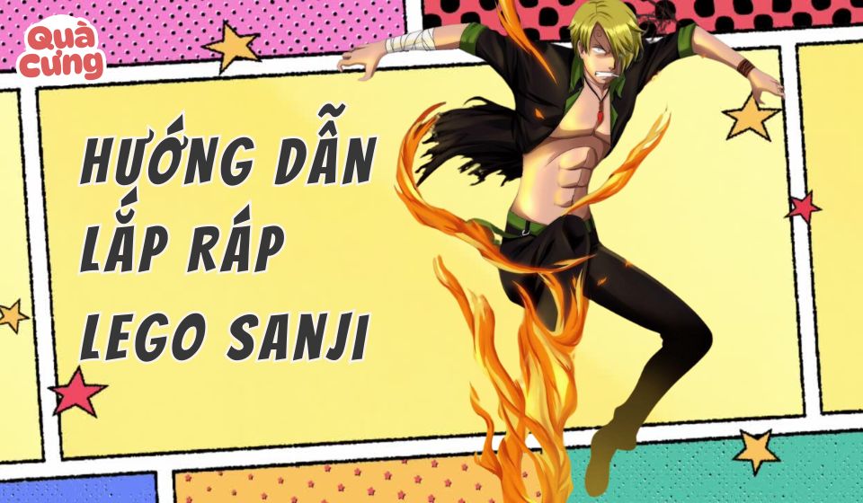 [KÈM ẢNH] Giấy hướng dẫn lắp lego nhân vật Sanji One Piece - Quà Cưng