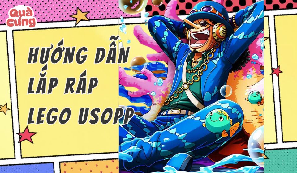 [KÈM ẢNH] Giấy hướng dẫn lắp lego nhân vật Usopp One Piece - Quà Cưng