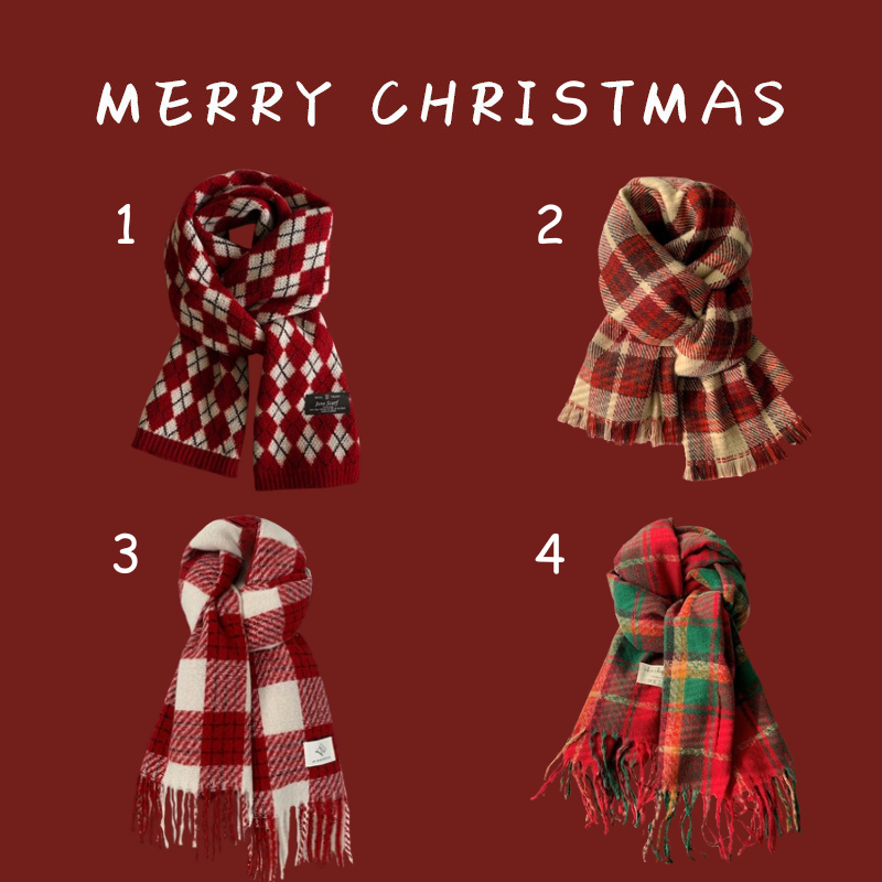 Set quà Noel Khăn và Tất ấm áp, xinh xắn làm tặng người yêu, tặng bạn bè