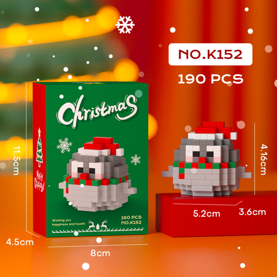 Quà tặng mô hình lắp ráp Noel trứng mini quà tặng noel, quà tặng người yêu