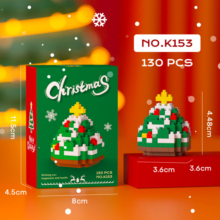 Quà tặng mô hình lắp ráp Noel trứng mini quà tặng noel, quà tặng người yêu