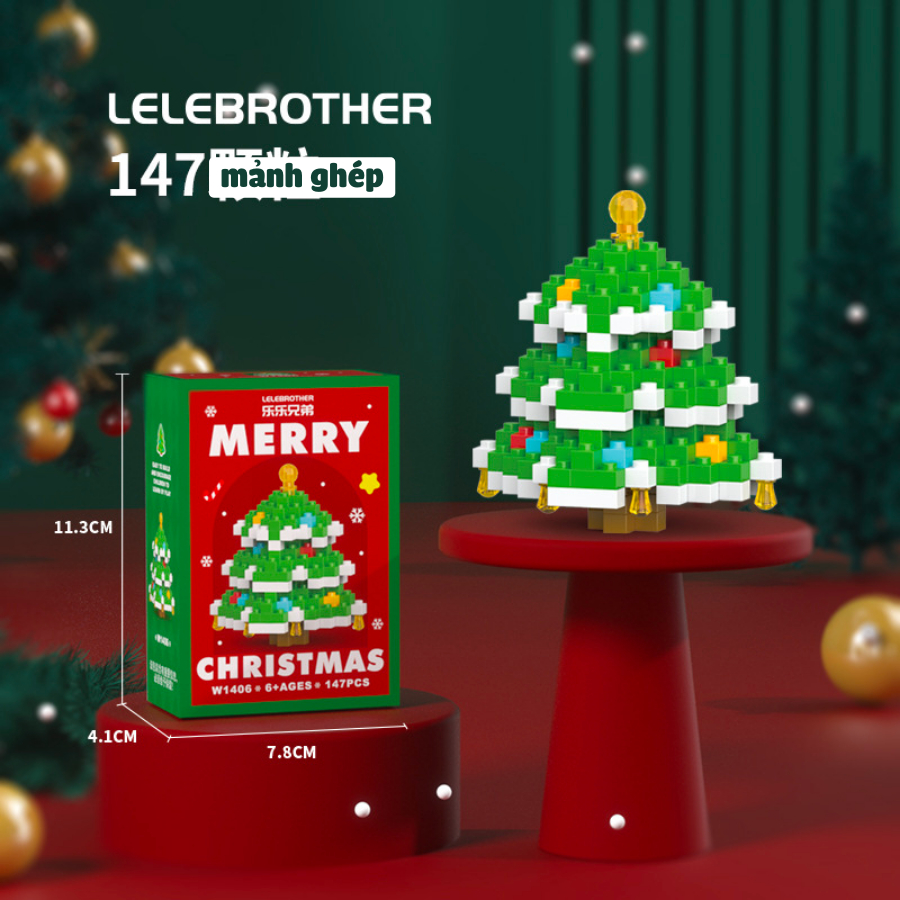 Quà tặng mô hình lắp ráp Giáng sinh Đội quân Ông già Noel tặng giáng sinh, tặng người yêu