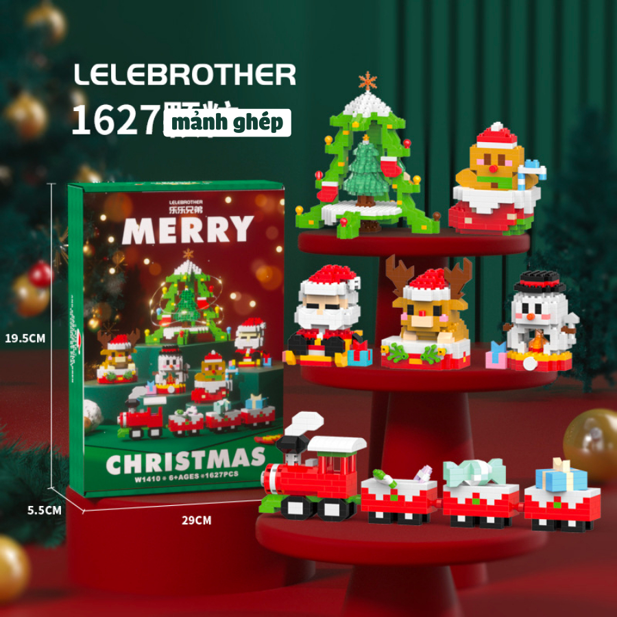 Quà tặng mô hình lắp ráp SET to Đội quân Ông già Noel tặng giáng sinh, tặng người yêu