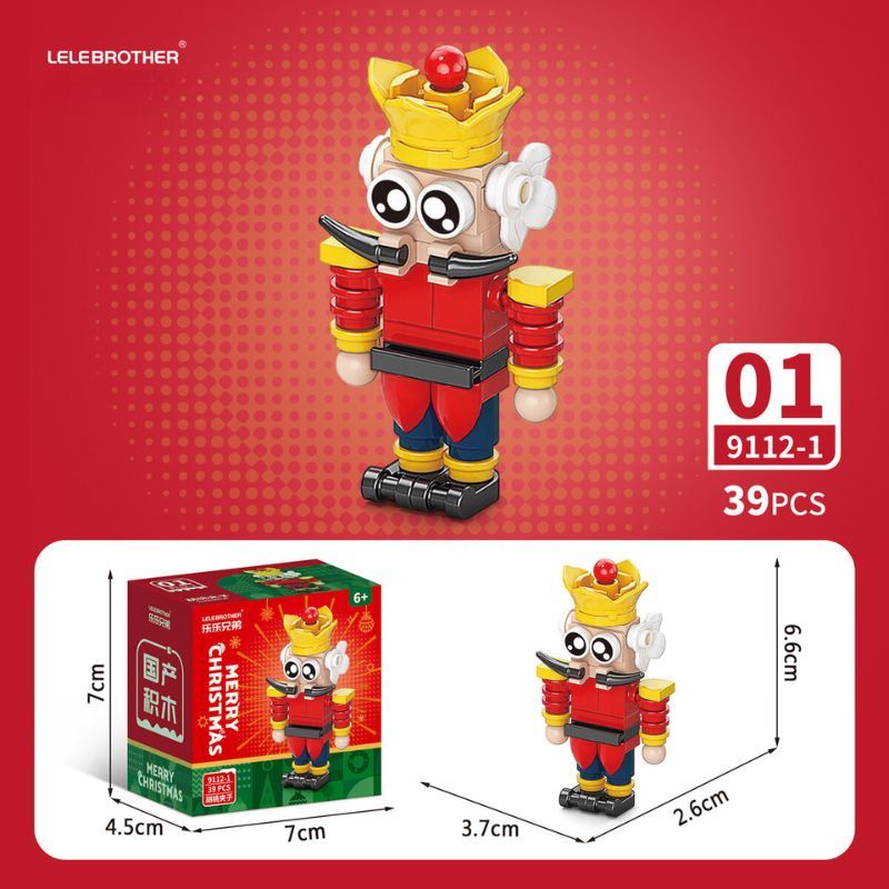 Quà tặng mô hình lắp ráp Bộ 10 chi tiết Noel xinh xắn quà tặng noel, quà tặng người yêu