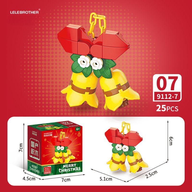 Quà tặng mô hình lắp ráp Bộ 10 chi tiết Noel xinh xắn quà tặng noel, quà tặng người yêu