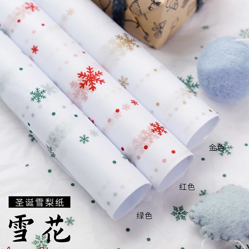 Giấy gói quà noel, giấy gói quà giáng sinh nhiều màu sắc xinh xắn dễ thương