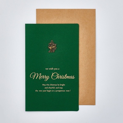 Set Thiệp Noel gồm Bao thư, Thiệp đính charm và Giấy viết tặng người yêu, tặng bạn bè