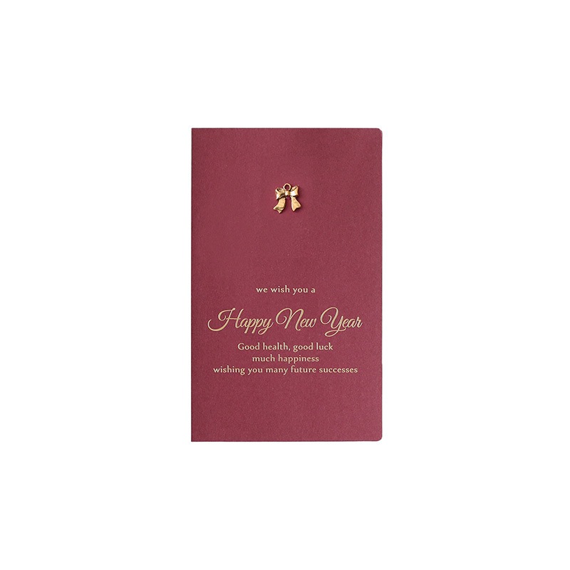 Set Thiệp TẾT gồm Bao thư, Thiệp đính charm và Giấy viết xinh xắn