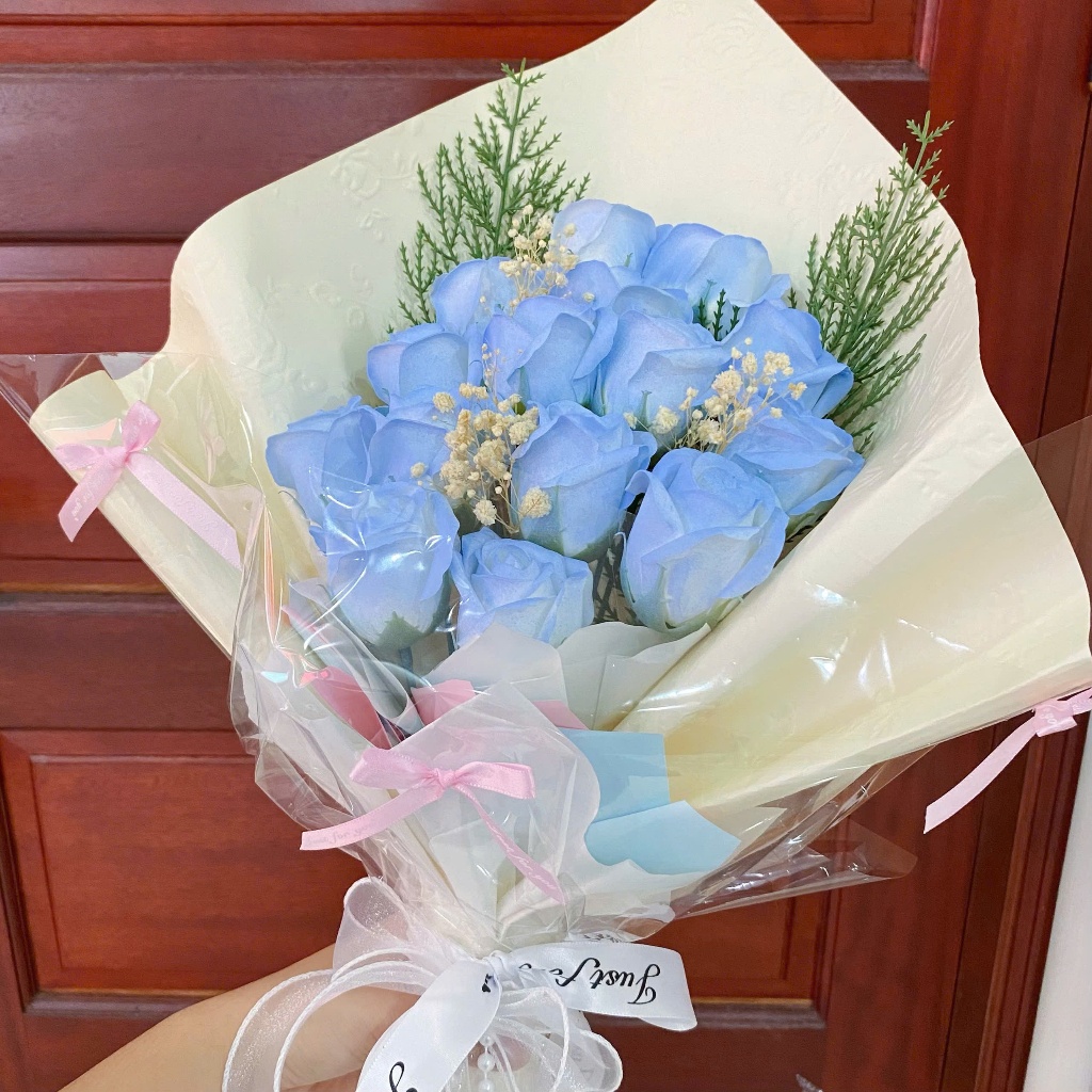 [HỎA TỐC] Quà tặng Bó hoa sáp hình thoi xinh xắn tặng bạn bè, người yêu