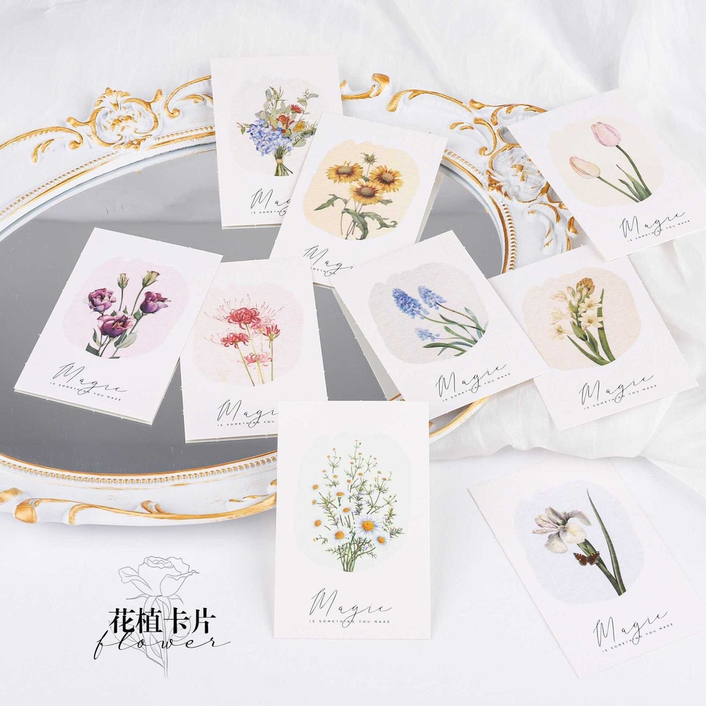 Giấy gói quà kraft vintage hoạ tiết lá Bắc Âu độc đáo, sang trọng