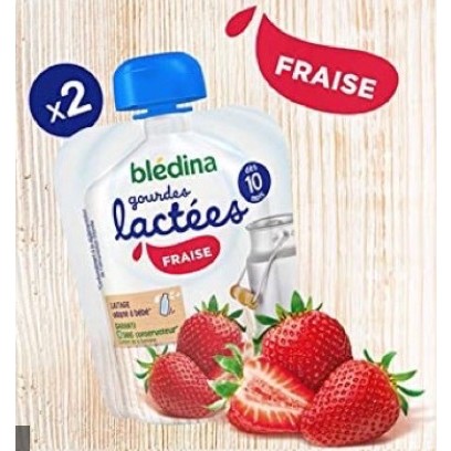 Sữa chua phomai mix trái cây Bledina Gourde Lactee dạng túi dành cho bé từ 10 tháng (85g/túi)