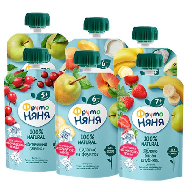 COMBO 6 GÓI HOA QUẢ NGHIỀN  FRUTO NYANYA MIX VỊ NGẪU NHIÊN date mới nhất