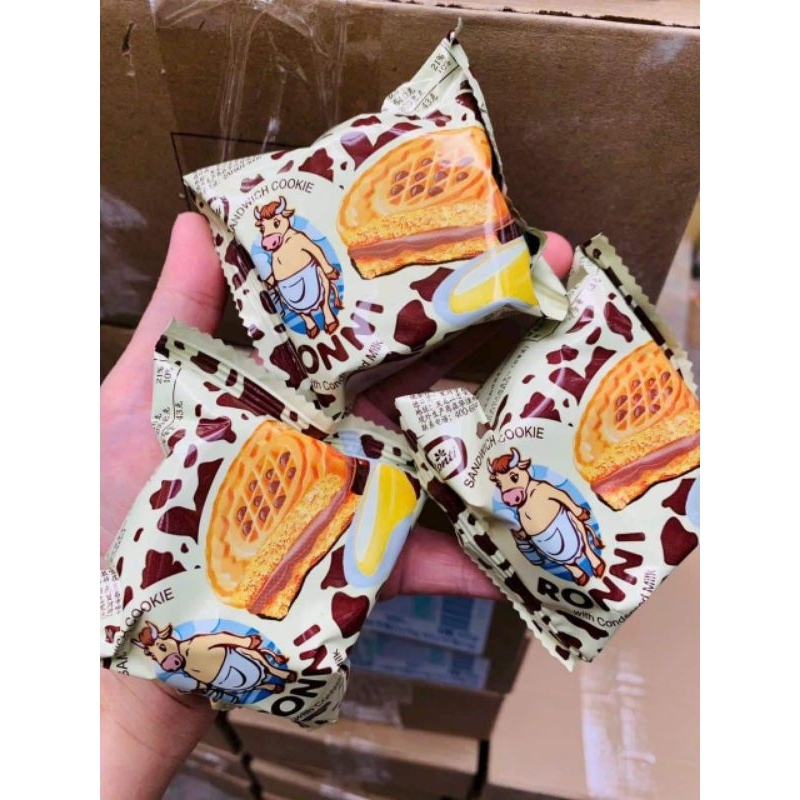 Bánh quy Konty nhân kem vị hạt dẻ 1kg