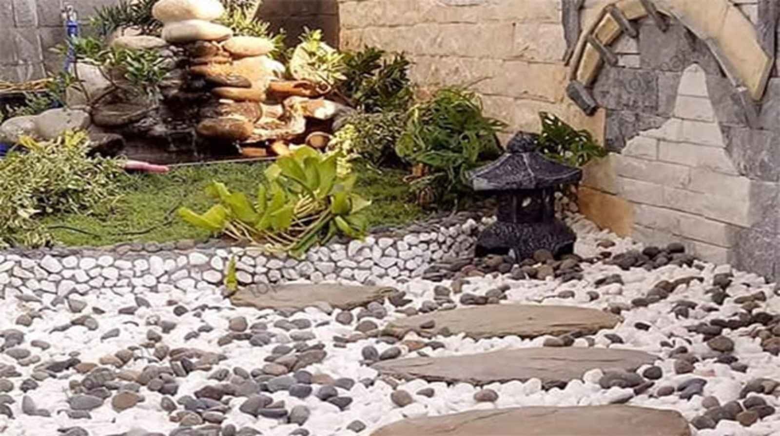 Sỏi trang trí sân vườn - Nét đẹp đơn giản từ thiên nhiên