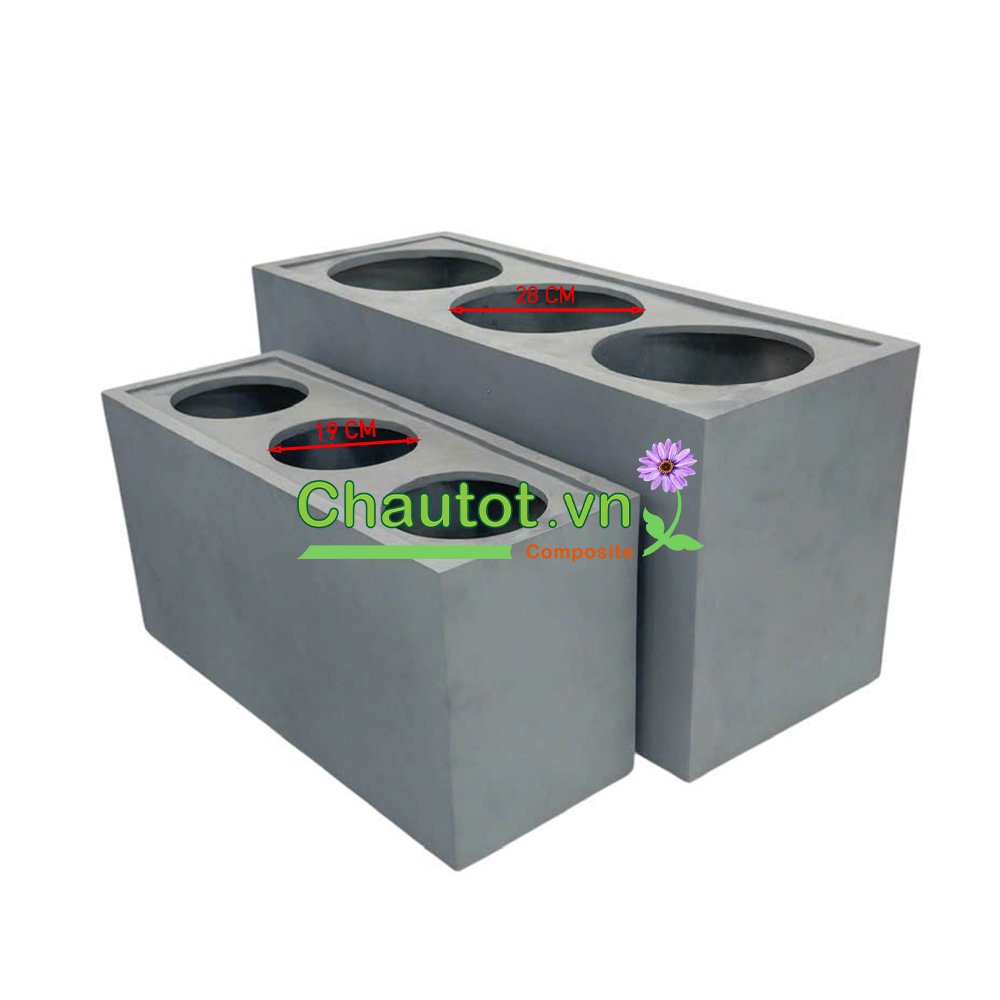 Chậu Composite Chữ Nhật BAOBINH - CT2085