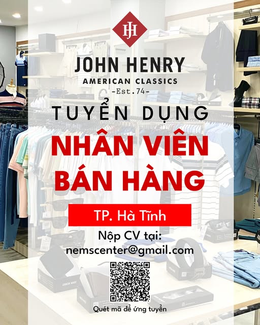 Tuyển dụng - Nhân viên bán hàng tại Tp. Hà Tĩnh