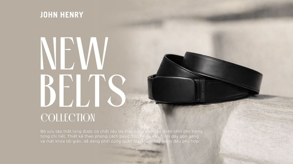 NEW BELT COLLECTION | Thắt Lưng Da Thật Hoàn Thiện Phong Cách Chỉn Chu