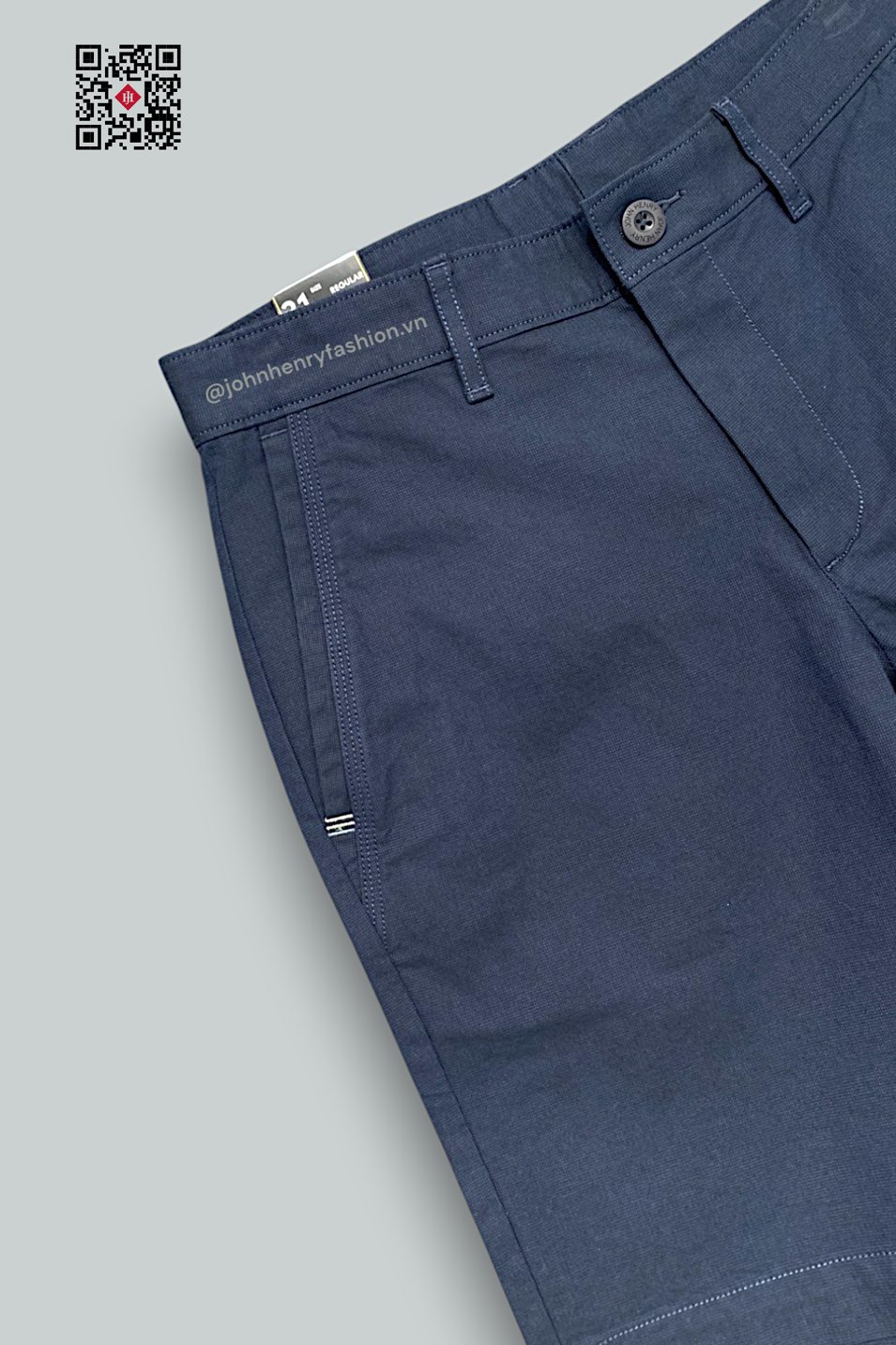Quần Short Nam Khaki Trên Gối