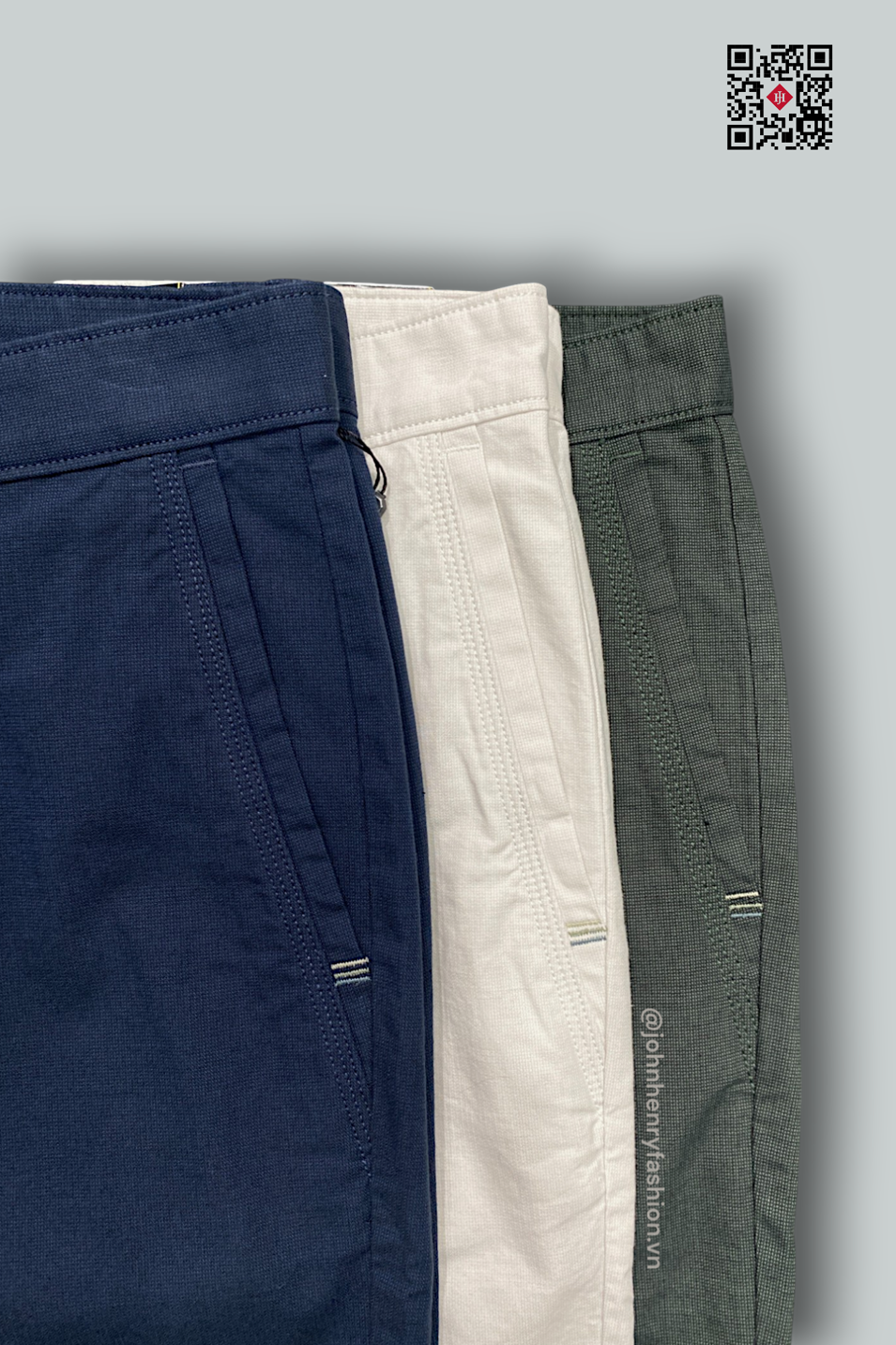 Quần Short Nam Khaki Trên Gối