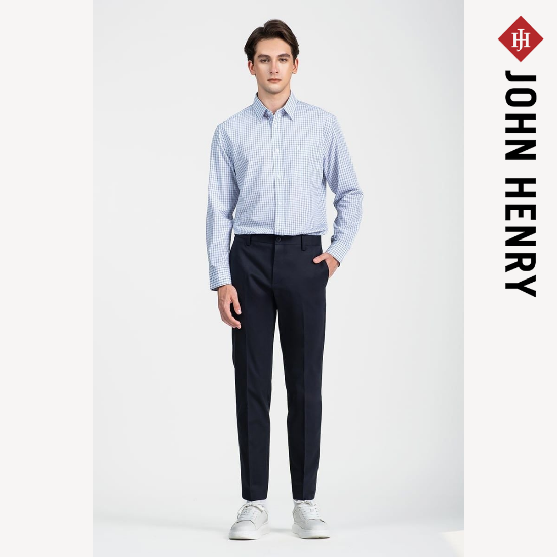 Quần Khaki Tăng Đơ Chống Nhăng Form Vừa