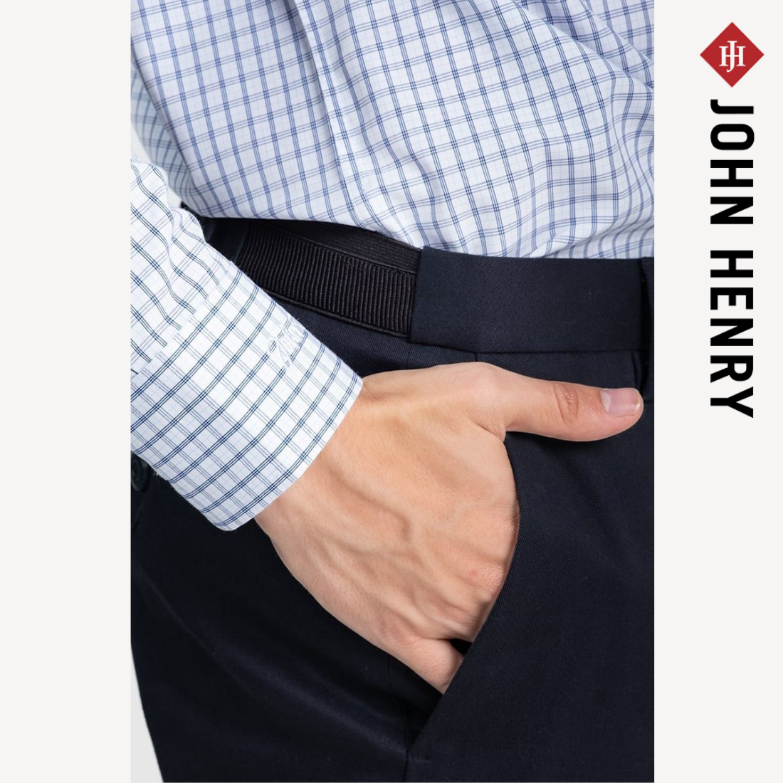 Quần Khaki Tăng Đơ Chống Nhăng Form Vừa