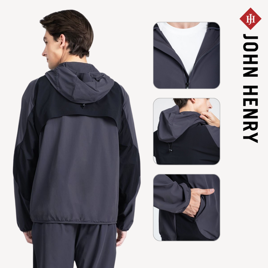 Áo Khoác Nam Phao Mỏng Năng Động