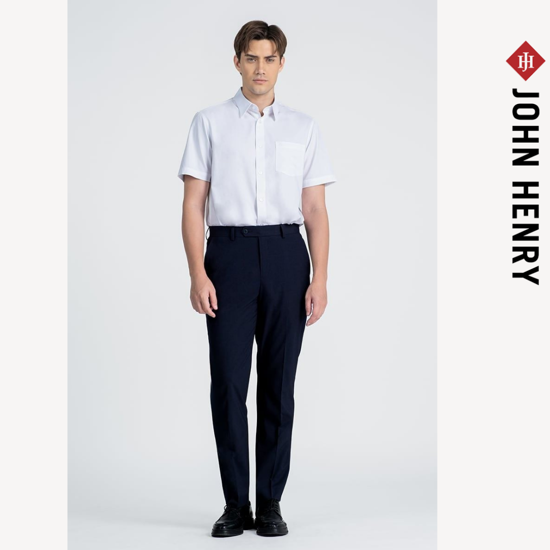 Áo Sơ Mi Nam Công Sở Tay Ngắn Vải Sợi Tre