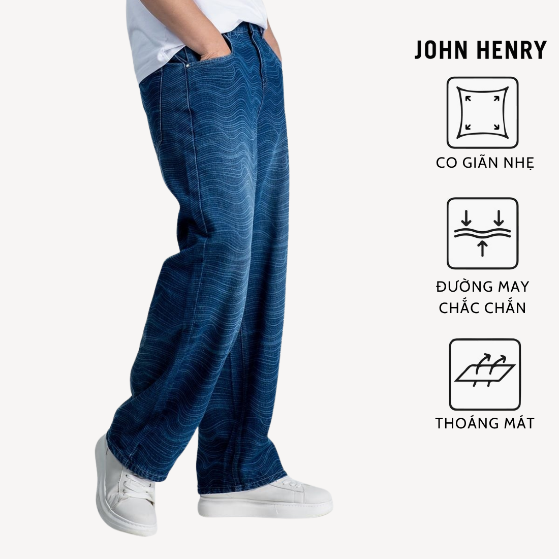 Quần Jeans Nam Trẻ Trung Form Rộng